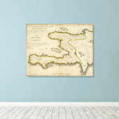 Toile Carte Atlas d'Haïti (Insitu (Plancher de Bois))