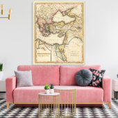Toile Carte Atlas du Moyen-Orient 2 (Insitu(Salon))