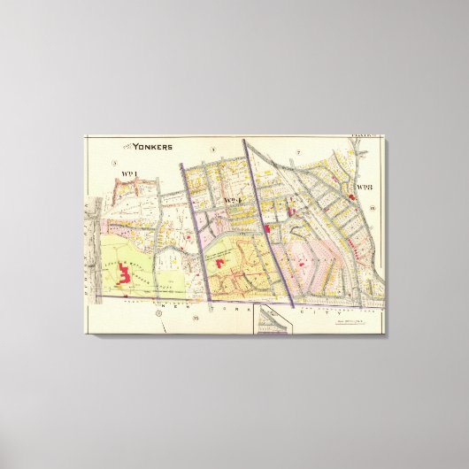Toile Carte Atlas Yonkers 2 (Recto)