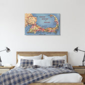 Toile Carte automobile des touristes de Cape Cod (Insitu(Chambre))