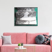 Toile Carte Blanche pour 1 Stylo en bout de course C (Insitu(Salon))