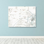 TOILE CARTE BOSTON-CONCORD, 1775 (Insitu (Plancher de Bois))