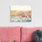 Toile CARTE : CHICAGO, c1857 (Insitu(Salon))