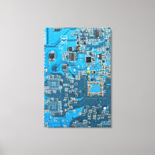 Toile Carte circuit bleu circuit imprimé à circuit impri