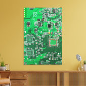 Toile Carte circuit imprimé circuit vert PCB (Insitu(Salon))