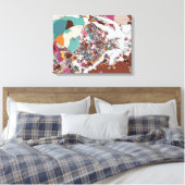 Toile Carte colorée Brasilia (Insitu(Chambre))