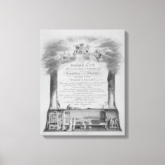 Toile Carte commerciale Moore & Co. (Recto)