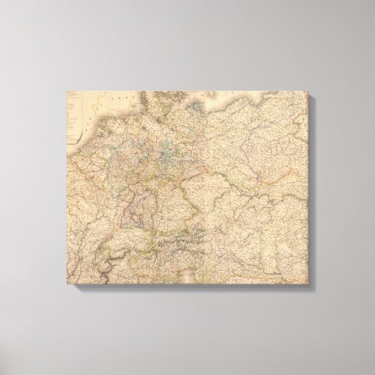 Toile Carte composite de l'Allemagne (Recto)
