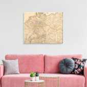 Toile Carte composite de l'Allemagne (Insitu(Salon))
