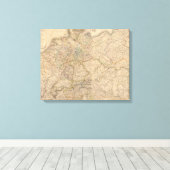 Toile Carte composite de l'Allemagne (Insitu (Plancher de Bois))
