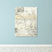 Toile Carte correcte du Dakota (Insitu (Plancher de Bois))