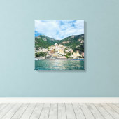 Toile Carte Côte Amalfi Positano Italie (Insitu (Plancher de Bois))
