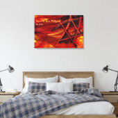 Toile Carte d'accès Bat mitzvah Star Red Bar Transparent (Insitu(Chambre))