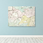 Toile Carte d'accès du Canada 1761 (Insitu (Plancher de Bois))