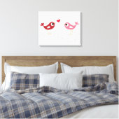 Toile Carte d'amour pour les oiseaux (Insitu(Chambre))