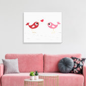 Toile Carte d'amour pour les oiseaux (Insitu(Salon))