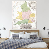 Toile Carte d'Angleterre | 1760 (Insitu(Chambre))