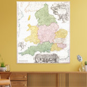 Toile Carte d'Angleterre | 1760 (Insitu(Salon))