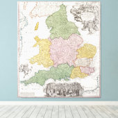 Toile Carte d'Angleterre | 1760 (Insitu (Plancher de Bois))