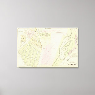 Toile Carte d'atlas de l'étang d'Eonard