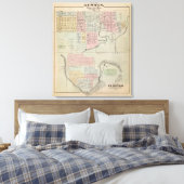 Toile Carte d'Austin, comté de Mower, Minnesota (Insitu(Chambre))