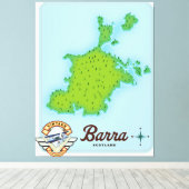 Toile Carte de Barra Écosse (Insitu (Plancher de Bois))