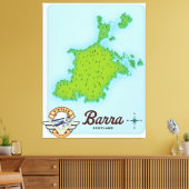 Toile Carte de Barra Écosse (Insitu(Salon))