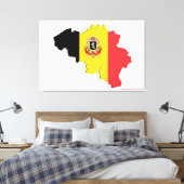Toile Carte de Belgique (Insitu(Chambre))