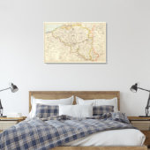 Toile Carte de Belgique et Luxembourg (Insitu(Chambre))