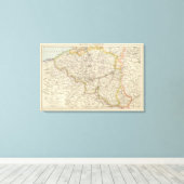 Toile Carte de Belgique et Luxembourg (Insitu (Plancher de Bois))