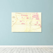 Toile Carte de Boston 19 (Insitu (Plancher de Bois))