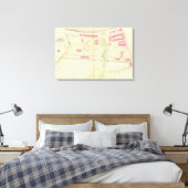 Toile Carte de Boston 19 (Insitu(Chambre))
