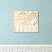 Toile Carte De Boston 2 (Insitu (Plancher de Bois))