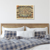 Toile Carte de Cambridge, Angleterre (Insitu(Chambre))