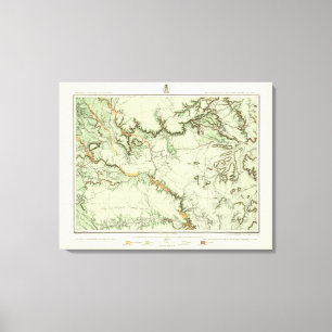 Toile Carte de classification de terre du Nouveau