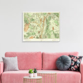 Toile Carte de classification des terres du Nouveau-Mexi (Insitu(Salon))