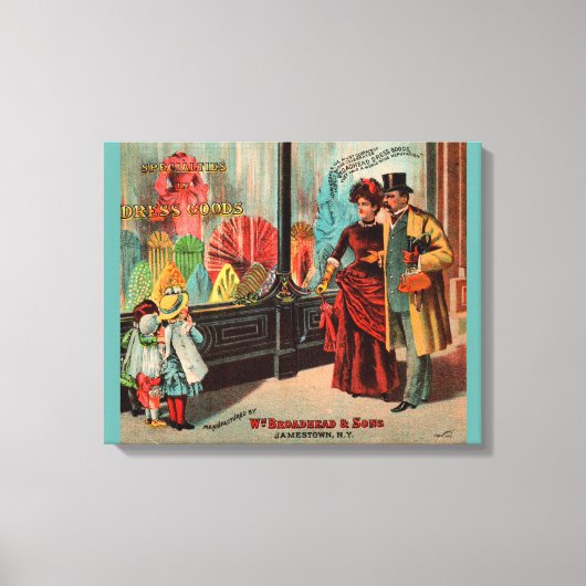 Toile carte de commerce William Broadhead & Sons habille (Recto)
