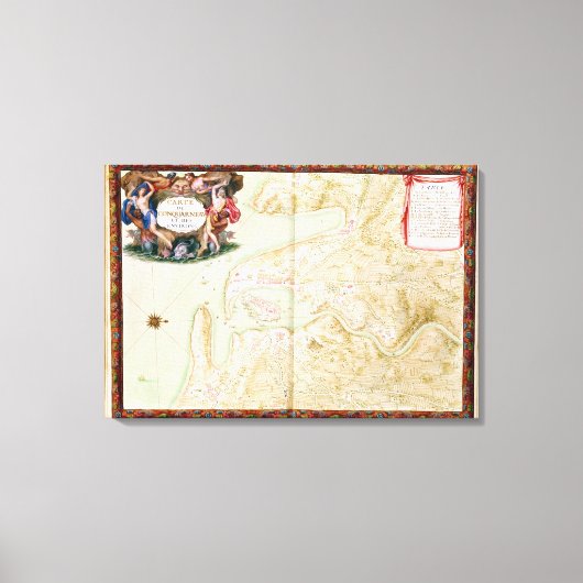 Toile Carte de Concarneau (Recto)