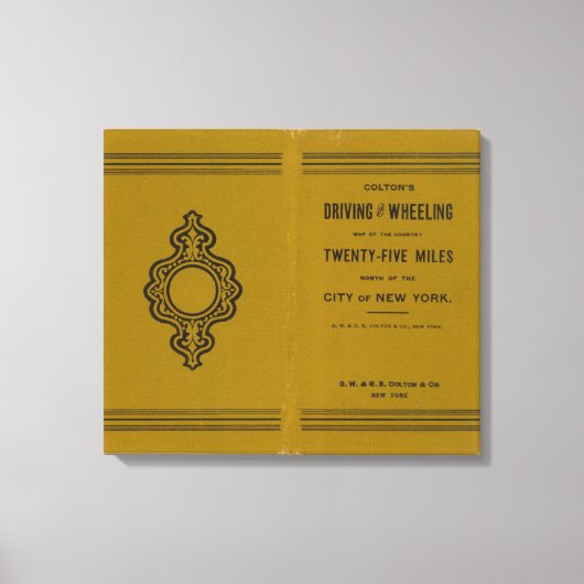 Toile Carte de conduite et de roulage de Colton des État (Recto)