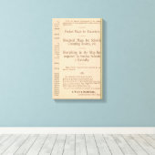 Toile Carte de conduite et de roulage de Colton des État (Insitu (Plancher de Bois))