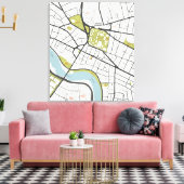 TOILE CARTE DE DÉTAIL DES MASSACHUSETTS DE L'UNIVERSITÉ  (Insitu(Salon))