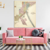 Toile Carte de Duluth, Comté de St. Louis, Minnesota (Insitu(Salon))