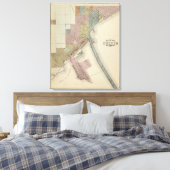 Toile Carte de Duluth, Comté de St. Louis, Minnesota (Insitu(Chambre))