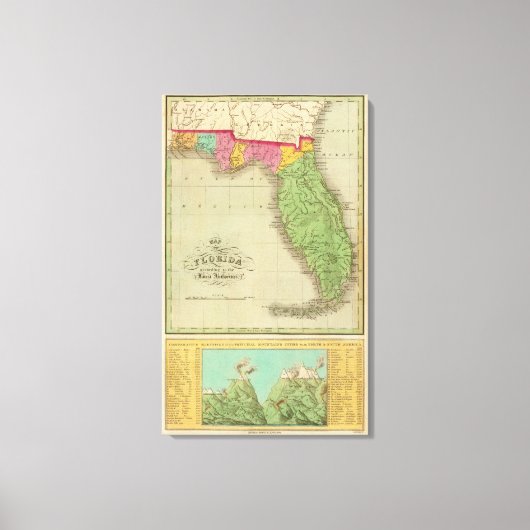 Toile Carte de Floride (Recto)