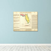 Toile Carte De Floride (Insitu (Plancher de Bois))