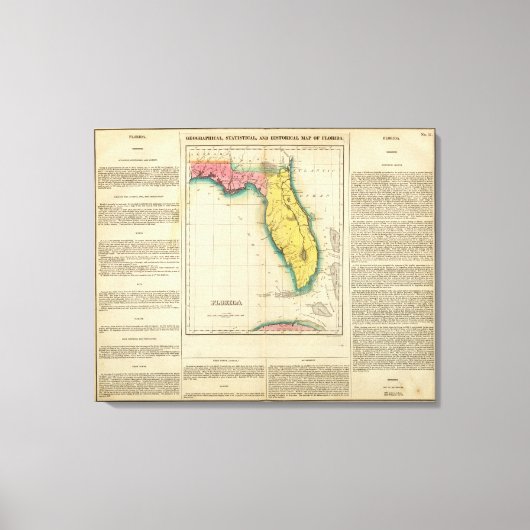 Toile Carte De Floride (Recto)