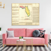 Toile Carte De Floride (Insitu(Salon))