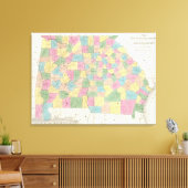 Toile Carte de Floride (Insitu(Salon))