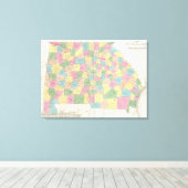 Toile Carte de Floride (Insitu (Plancher de Bois))