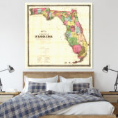 Toile Carte de Floride (1870) (Insitu(Chambre))